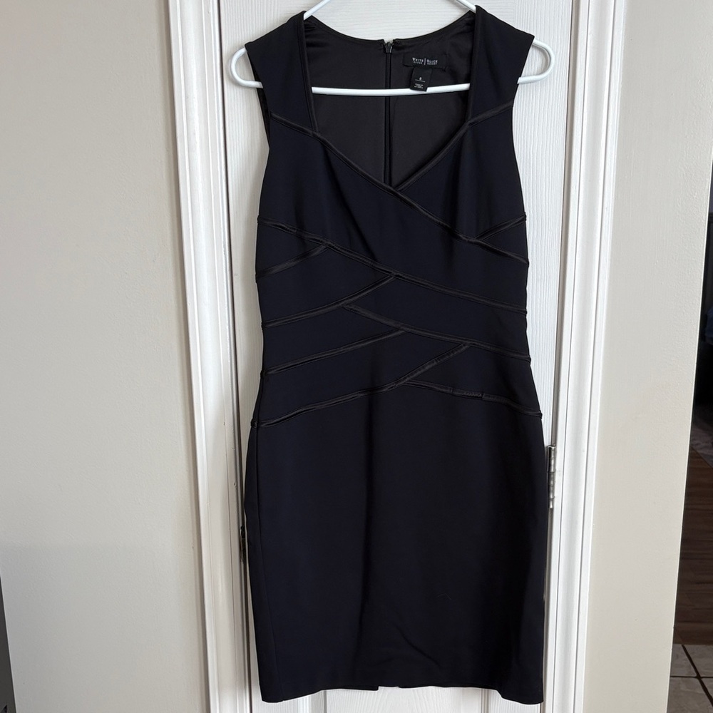 White House Black Market Elegant Black Mini Dress